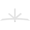 Ekena Millwork Alberta Architectural Grade PVC Gable Bracket, 84"W x 35"H x 4"D x 4"F, 10/12 Pitch GBP084X35X0404ALB00 - alternate 3